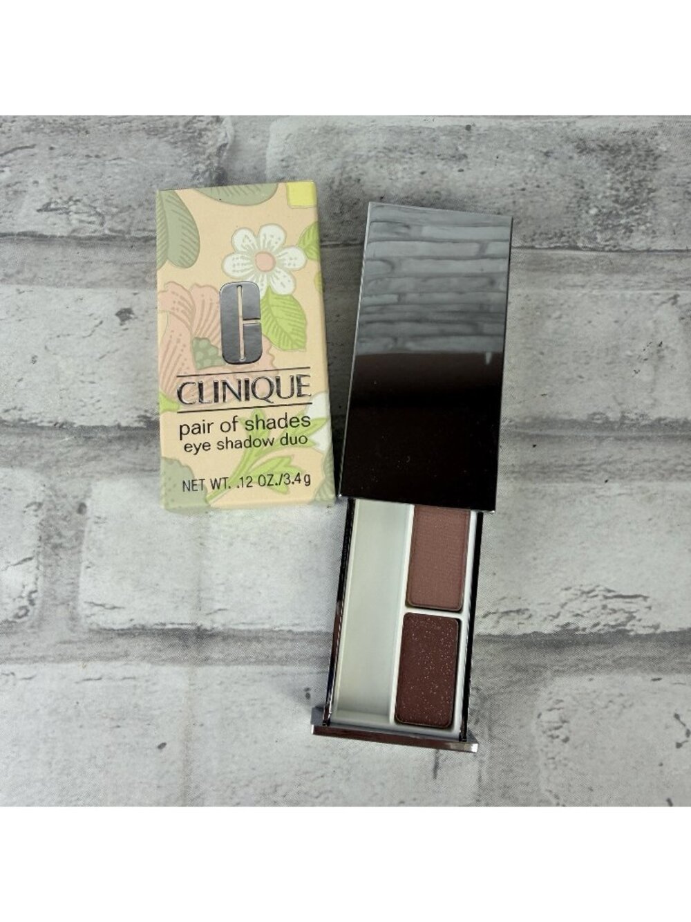 Clinique Eye Shadow Duo Pink Chocolates New In Box No Brush New Old StocK